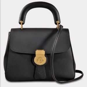 BURBERRY DK88 Leather Top Handle Handbag - Medium